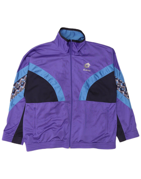 Lotto Veste de survêtement pour homme XL Violet Colourblock