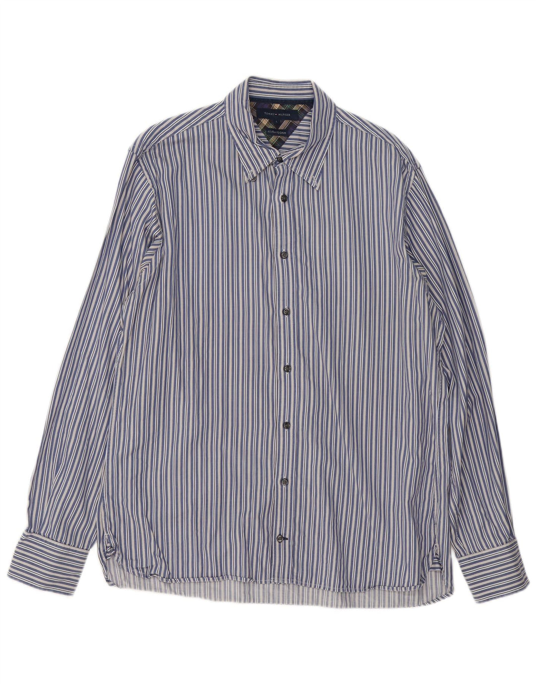 Tommy Hilfiger Chemise Homme Large Bleu Rayé Coton