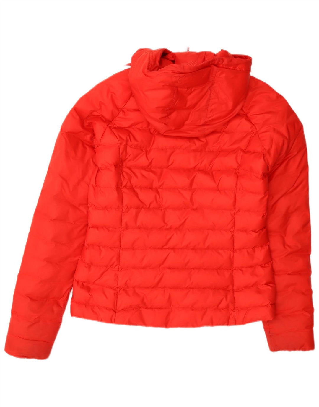 Adidas Veste rembourrée à capuche pour femme UK 8 Small Orange Nylon