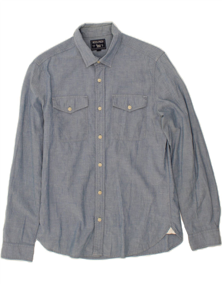 WOOLRICH Mens Shirt Small Blue Cotton Vintage Woolrich and Second-Hand Woolrich from Messina Hembry 