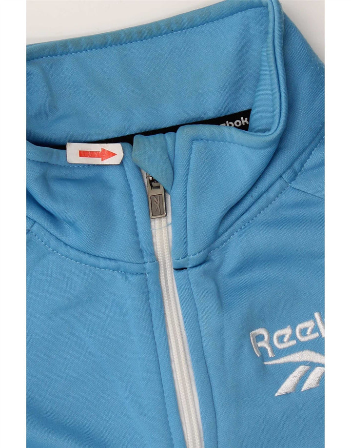 Reebok Veste de Survêtement Garçon 15-16 ans Bleu Colorblock Polyester