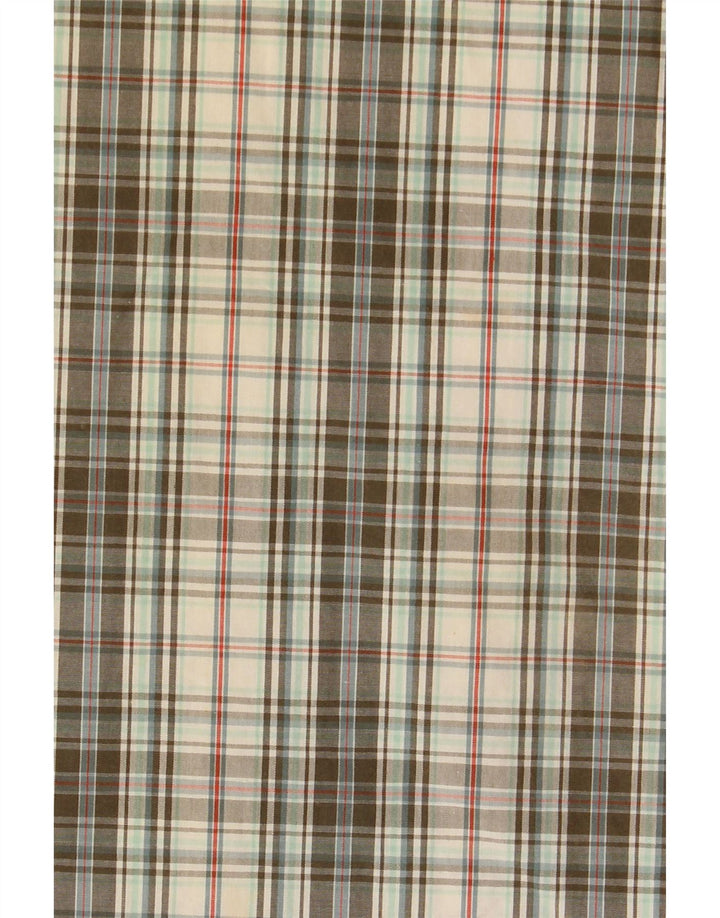 LEVI'S Chemise à Manches Courtes Homme Grand Carreau Kaki Coton