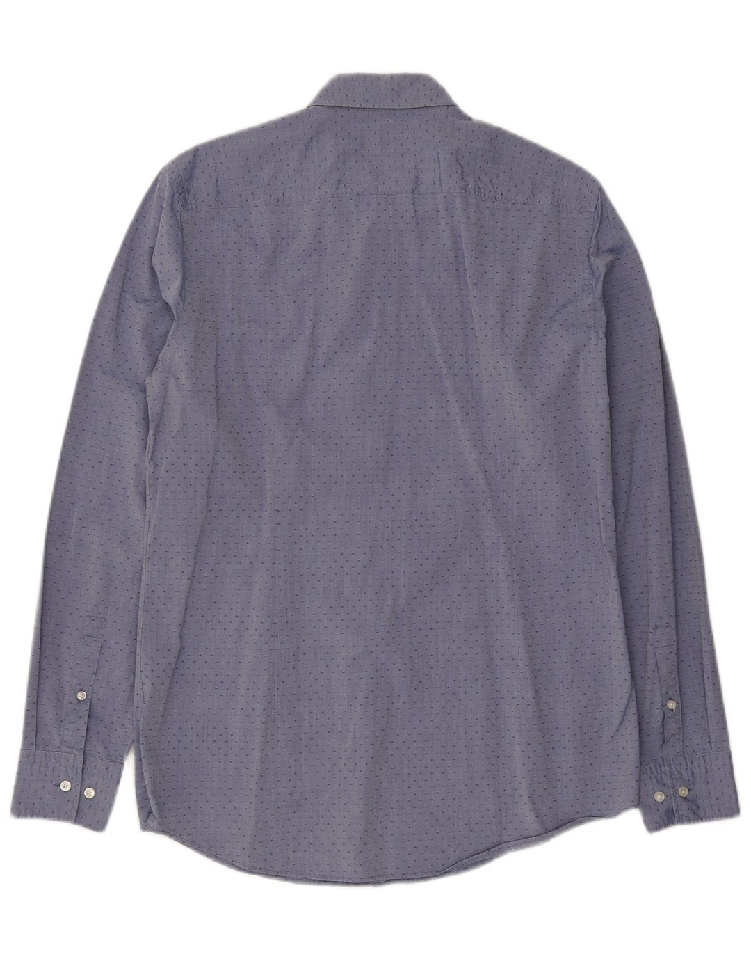 Hugo Boss Chemise slim fit pour homme Taille 15 3/4 40 Bleu moyen tacheté