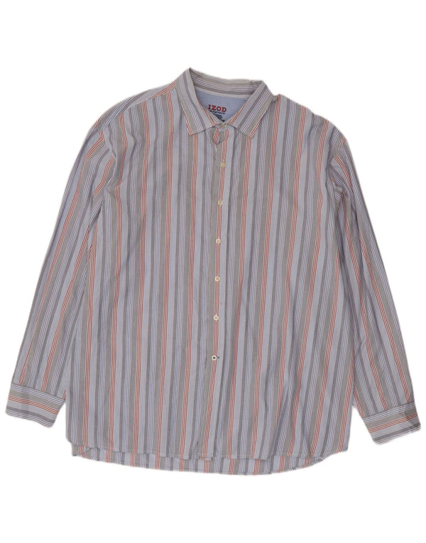 Izod Chemise Homme 2XL Bleu Rayé