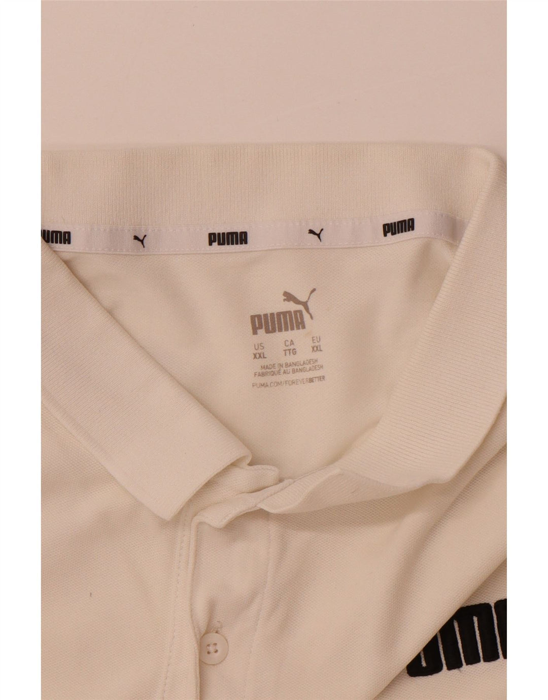 PUMA Polo Homme 2XL Blanc Cassé