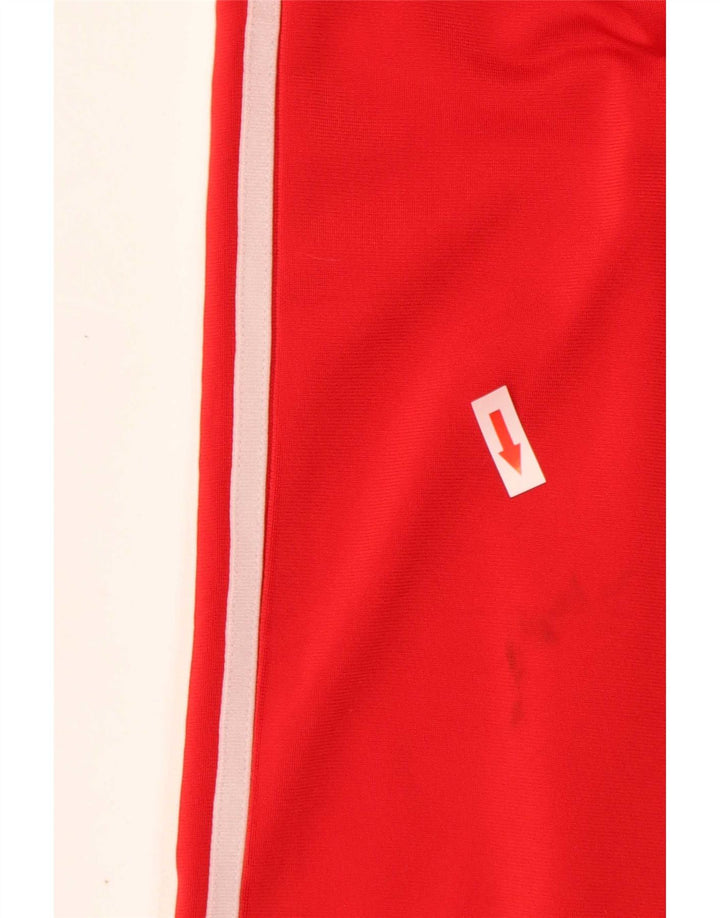 Adidas Pantalon de survêtement large pour femme UK 12 Rouge moyen Polyester