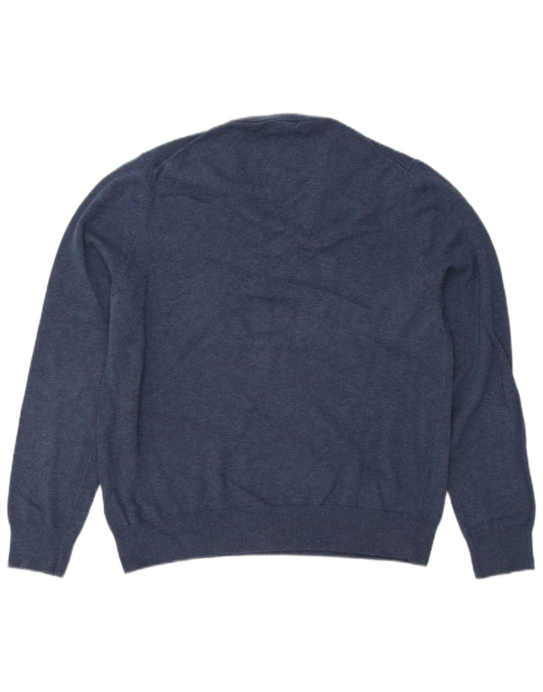 MARKS & SPENCER Pull col V pour homme en coton bleu marine Taille L