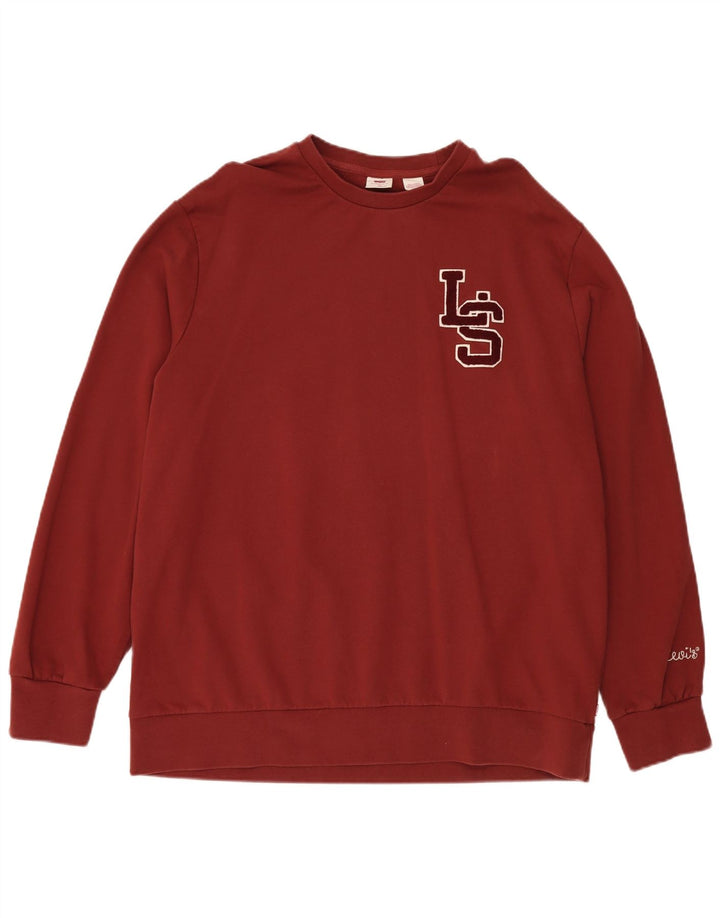 LEVI'S Sweat-shirt graphique coupe standard pour homme XL en coton marron