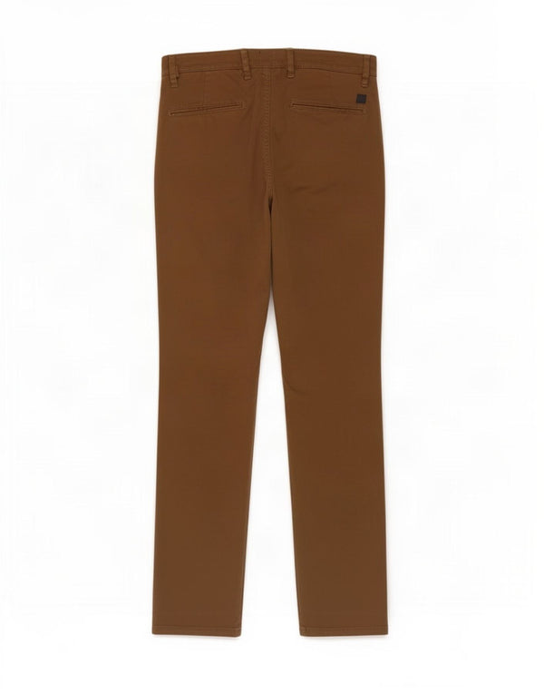 Hugo Boss Pantalon Chino Slim Homme W32 L34 Marron Coton