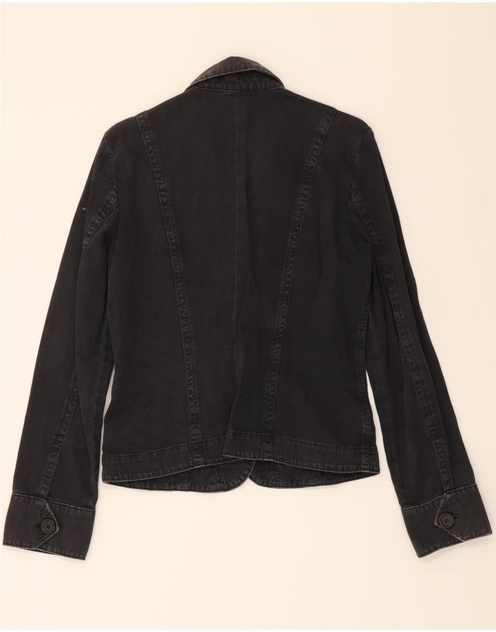 GAS Womens Denim Jacket UK 14 Large Navy Blue Cotton Vintage Gas and Second-Hand Gas from Messina Hembry 