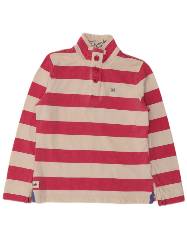 Crew Clothing Sweat-shirt surdimensionné pour femme UK 10 Petit rose rayé