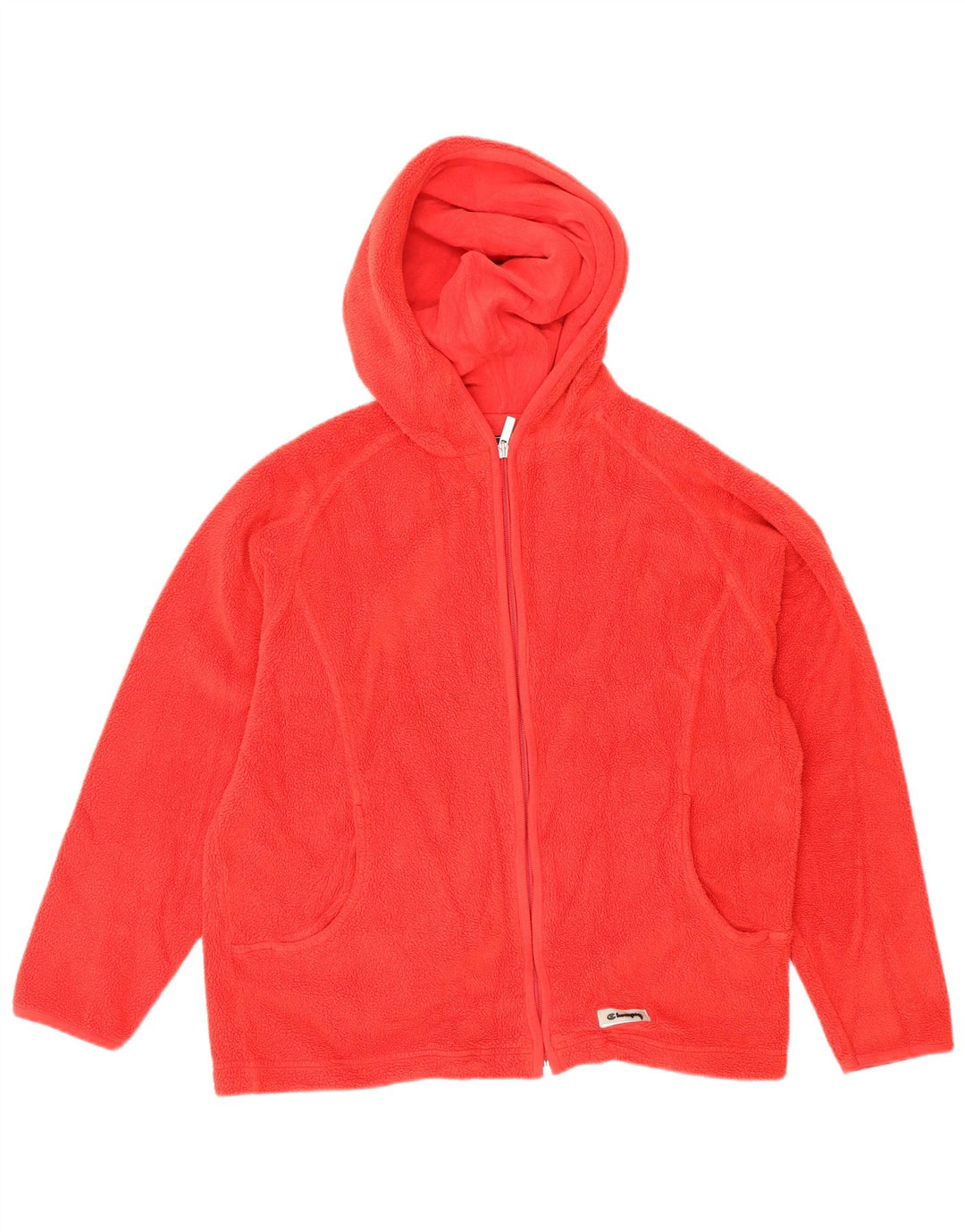 Champion Veste polaire à capuche pour femme UK 14 Rouge moyen Polyester