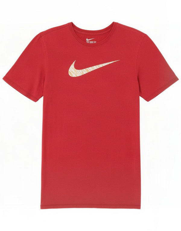 Nike Womens Athletic Cut Graphic T-Shirt Top Small Red Cotton