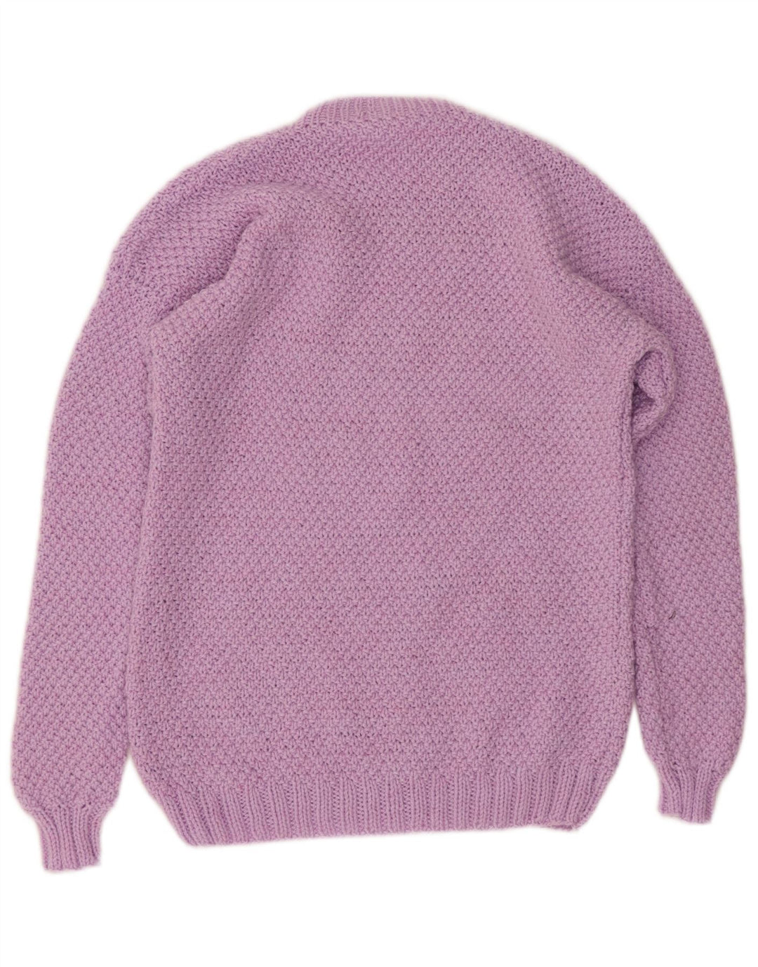 VINTAGE Pull ras du cou pour femme UK 12 Violet moyen