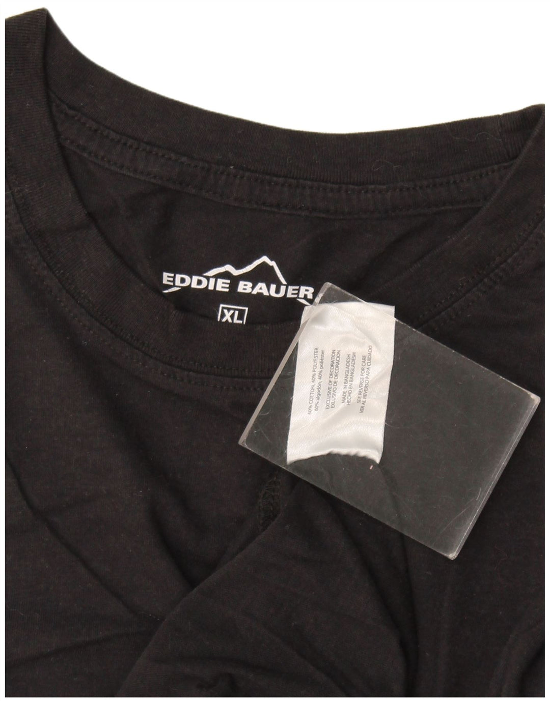 Eddie Bauer T-Shirt Homme Haut XL Noir Coton