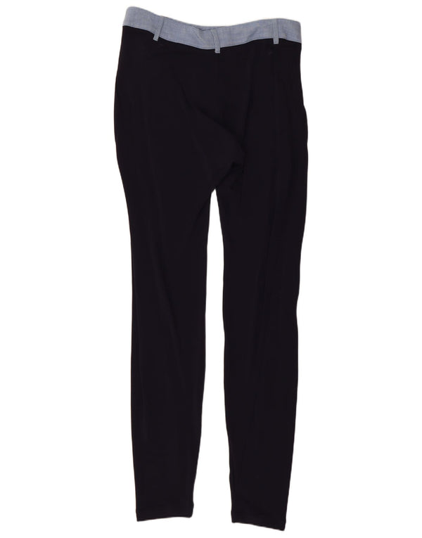 Diesel Womens Skinny Casual Trousers W26 L30 Navy Blue Colourblock Viscose