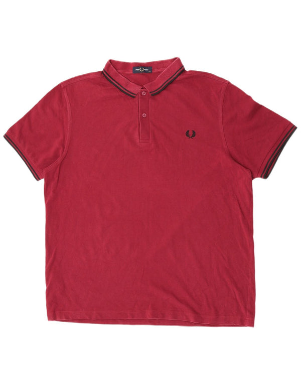Fred Perry Polo Homme 2XL Coton Bordeaux