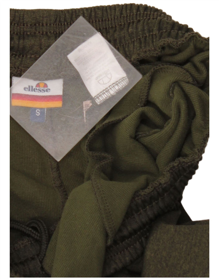 ELLESSE Pantalon de survêtement pour homme Pantalon de jogging Petit Kaki Colourblock Polyester