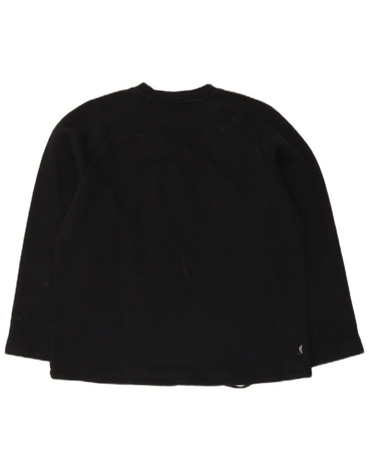 Reebok Sweatshirt Jumper UK 12 Femme Noir Moyen Coton