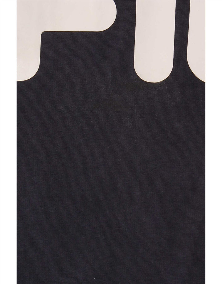 Fila Pull à Capuche Graphique Homme Bleu Marine Moyen