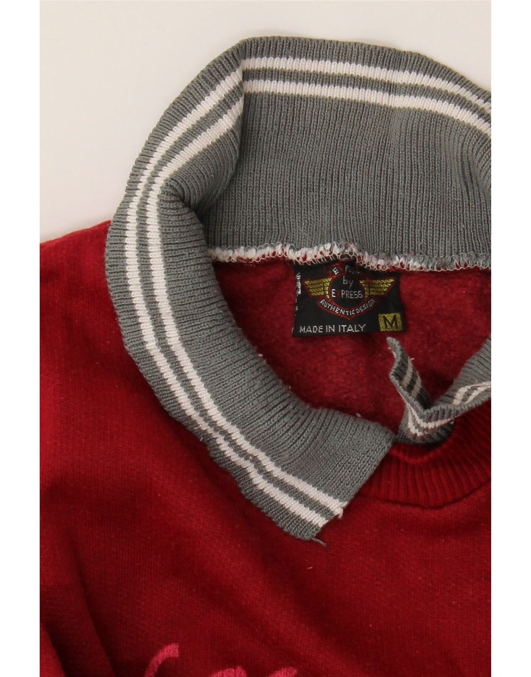 EXPRESS Sweat-shirt graphique surdimensionné pour femme UK 14 Rouge moyen