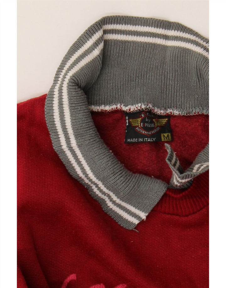 EXPRESS Sweat-shirt graphique surdimensionné pour femme UK 14 Rouge moyen