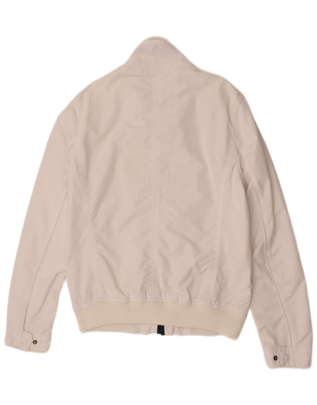 Tommy Hilfiger Veste Bomber Homme UK 38 Medium Blanc Nylon