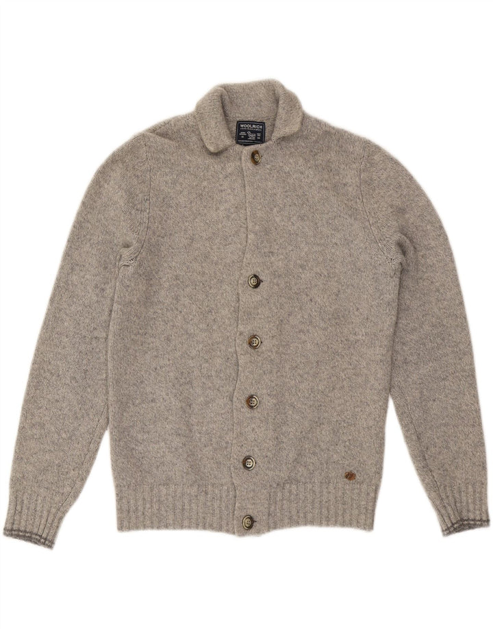 WOOLRICH Cardigan Homme Pull XS Gris Laine