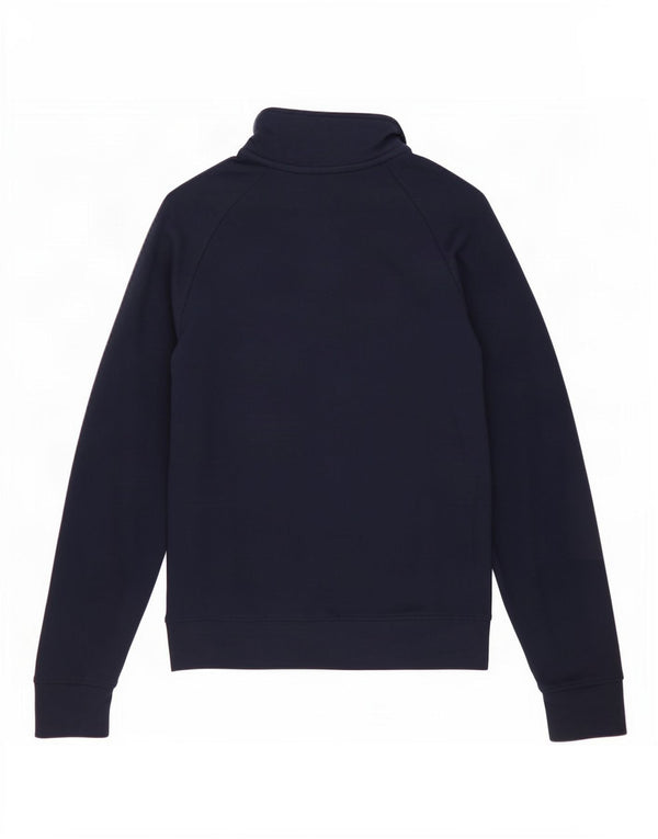 Adidas Haut de survêtement à col zippé pour garçon 13-14 ans Bleu marine en coton