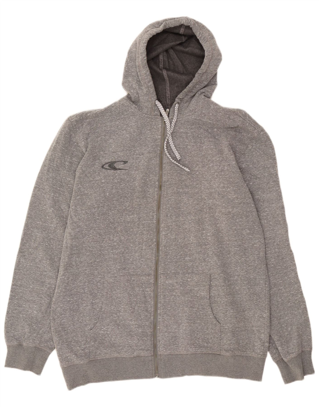 O'Neill Pull à capuche zippé graphique pour homme 2XL Gris moucheté Polyester