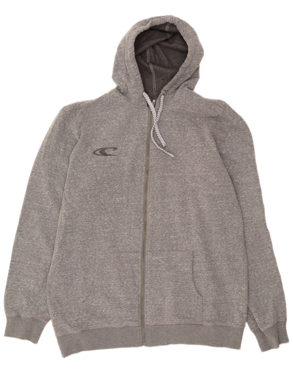 O'Neill Pull à capuche zippé graphique pour homme 2XL Gris moucheté Polyester