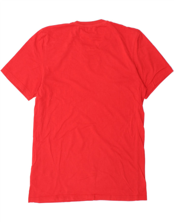 ADIDAS Mens T-Shirt Top Medium Red Cotton Vintage Adidas and Second-Hand Adidas from Messina Hembry 