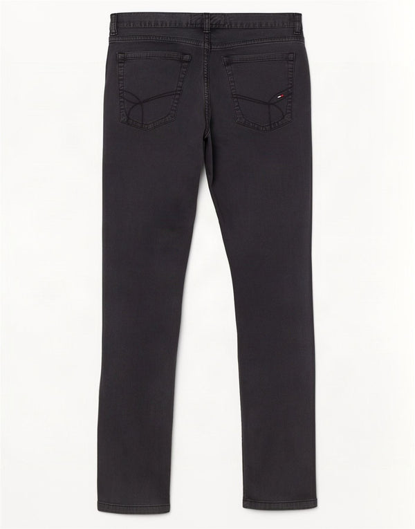 Tommy Hilfiger Pantalon décontracté slim pour femme W29 L32 Gris Coton