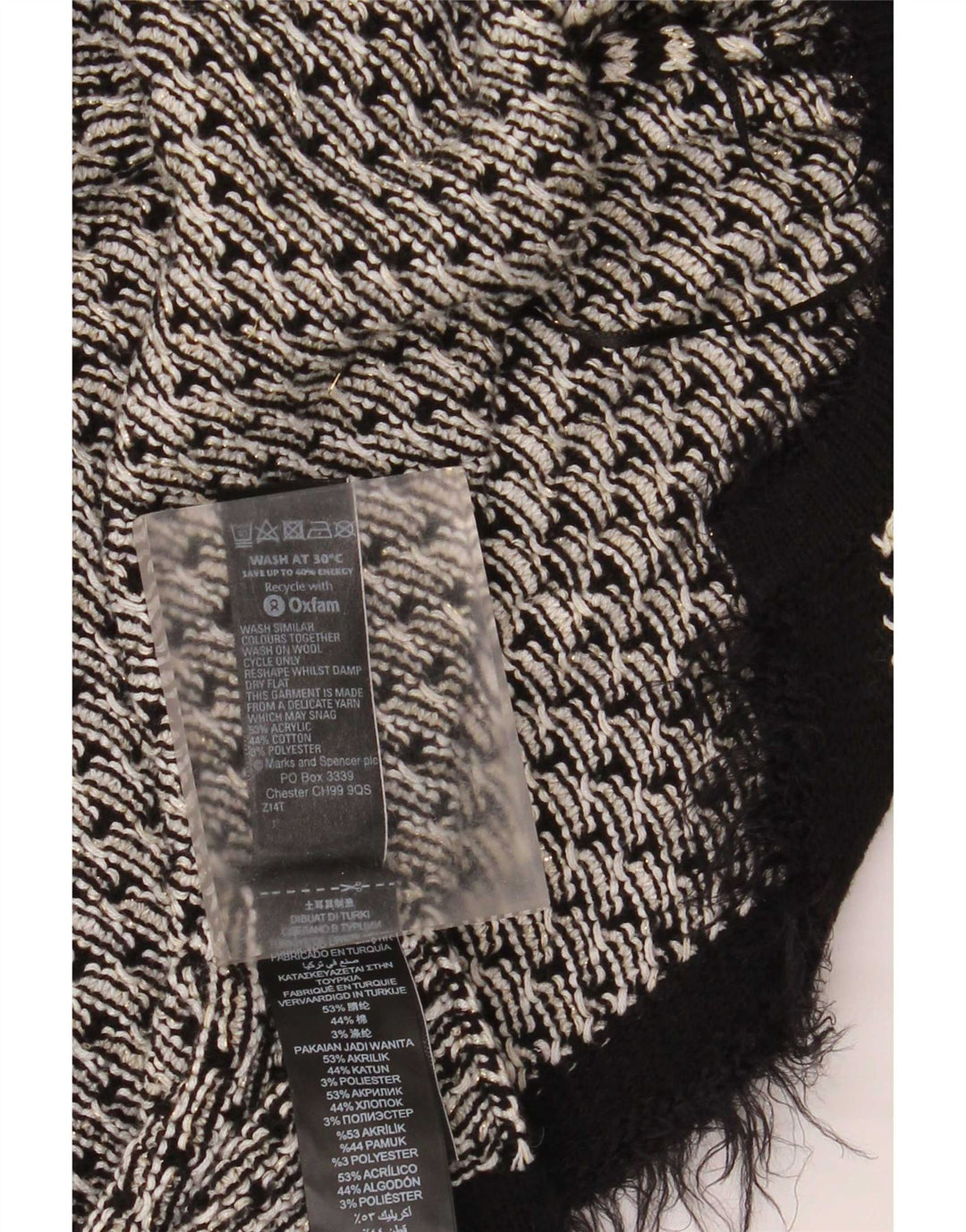Marks & Spencer Pull cardigan surdimensionné pour femme UK 16 Large Noir