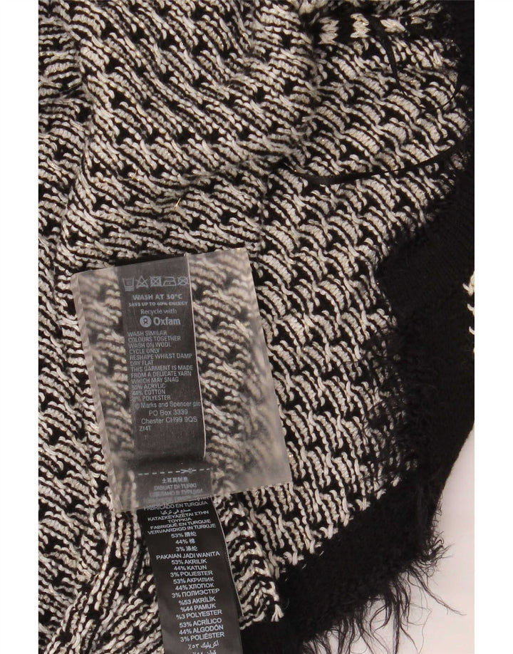 Marks & Spencer Pull cardigan surdimensionné pour femme UK 16 Large Noir