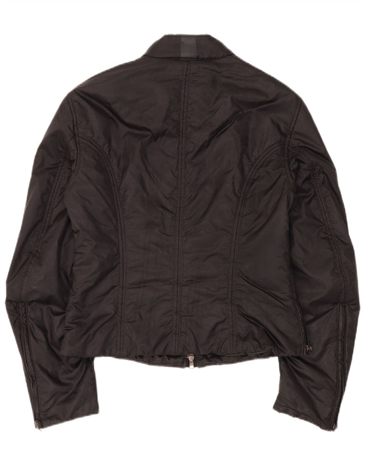 Belstaff Veste de motard femme IT 46 Large Noir Polyamide