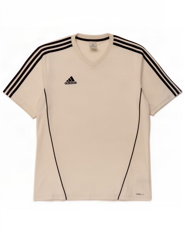 Adidas Hommes Climalite T-Shirt Haut Grand Blanc Polyester