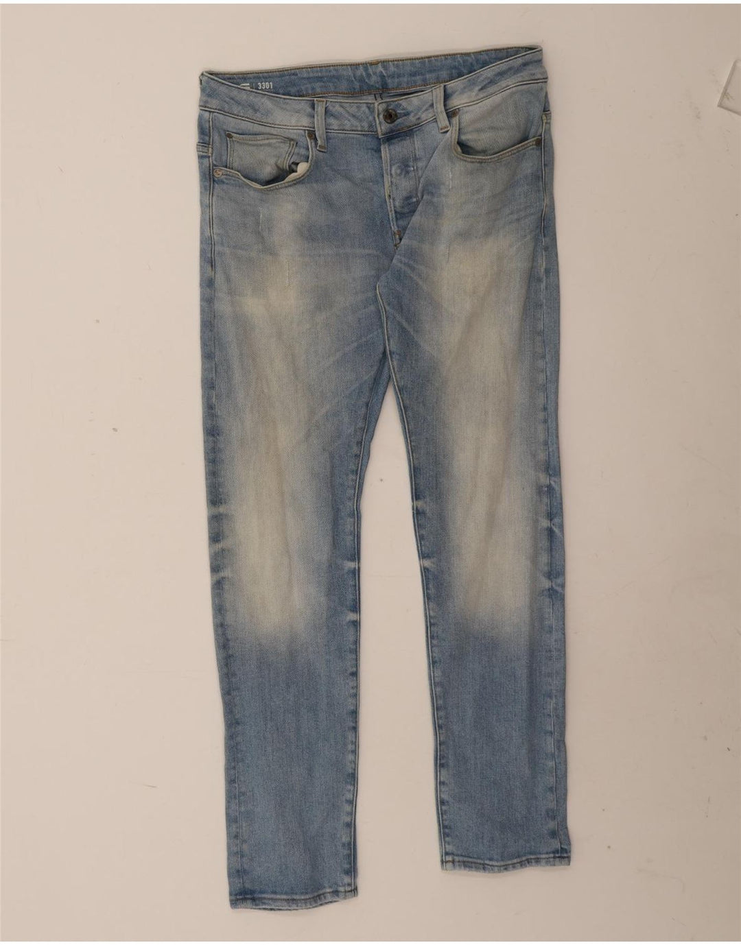 G-Star Jean Slim 3301 Homme W33 L32 Bleu Coton