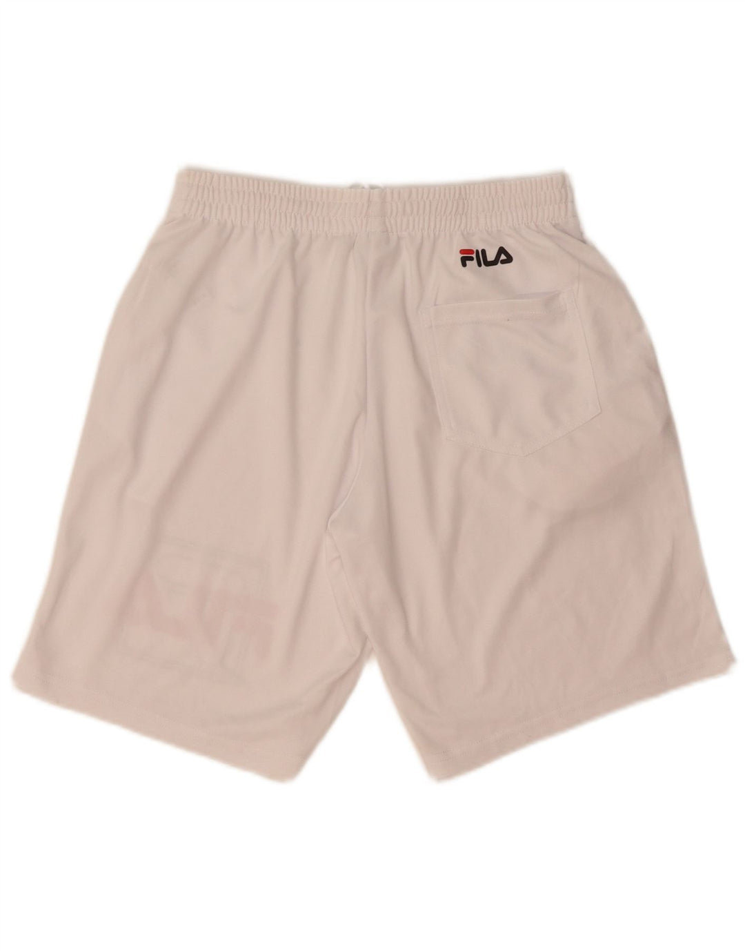 Fila Short de Sport Graphique XS Homme Blanc Polyester