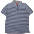 Hugo Boss Homme Polo Large Bleu Rayé Coton