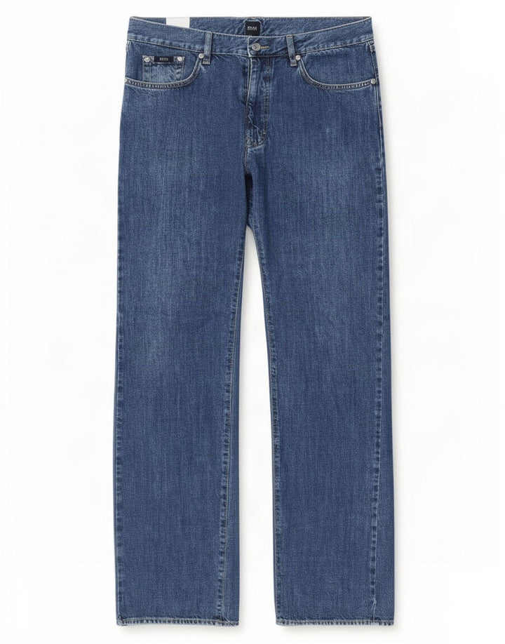 Hugo Boss Jean droit W36 L34 bleu coton pour homme