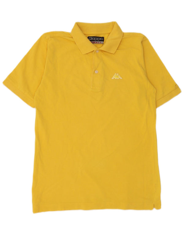 Kappa Polo Homme Petit Jaune Coton
