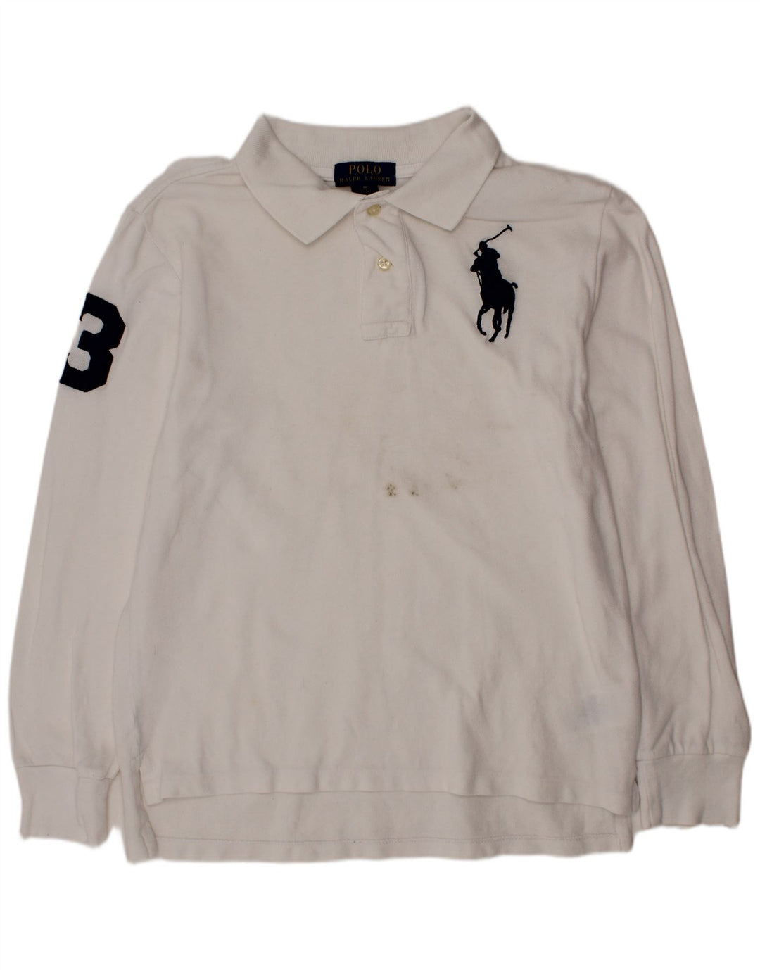 POLO RALPH LAUREN Polo graphique garçon 10-11 ans blanc moyen