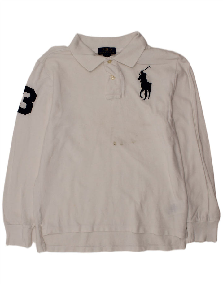 POLO RALPH LAUREN Polo graphique garçon 10-11 ans blanc moyen