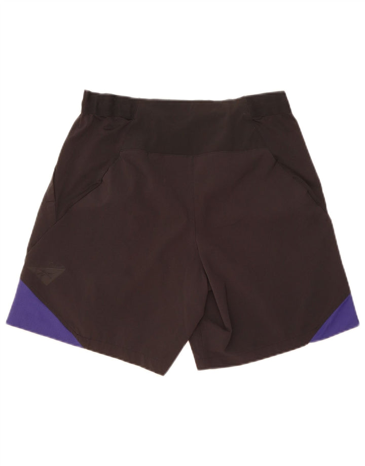 Reebok Short de Sport Homme Petit Noir Polyester Colorblock