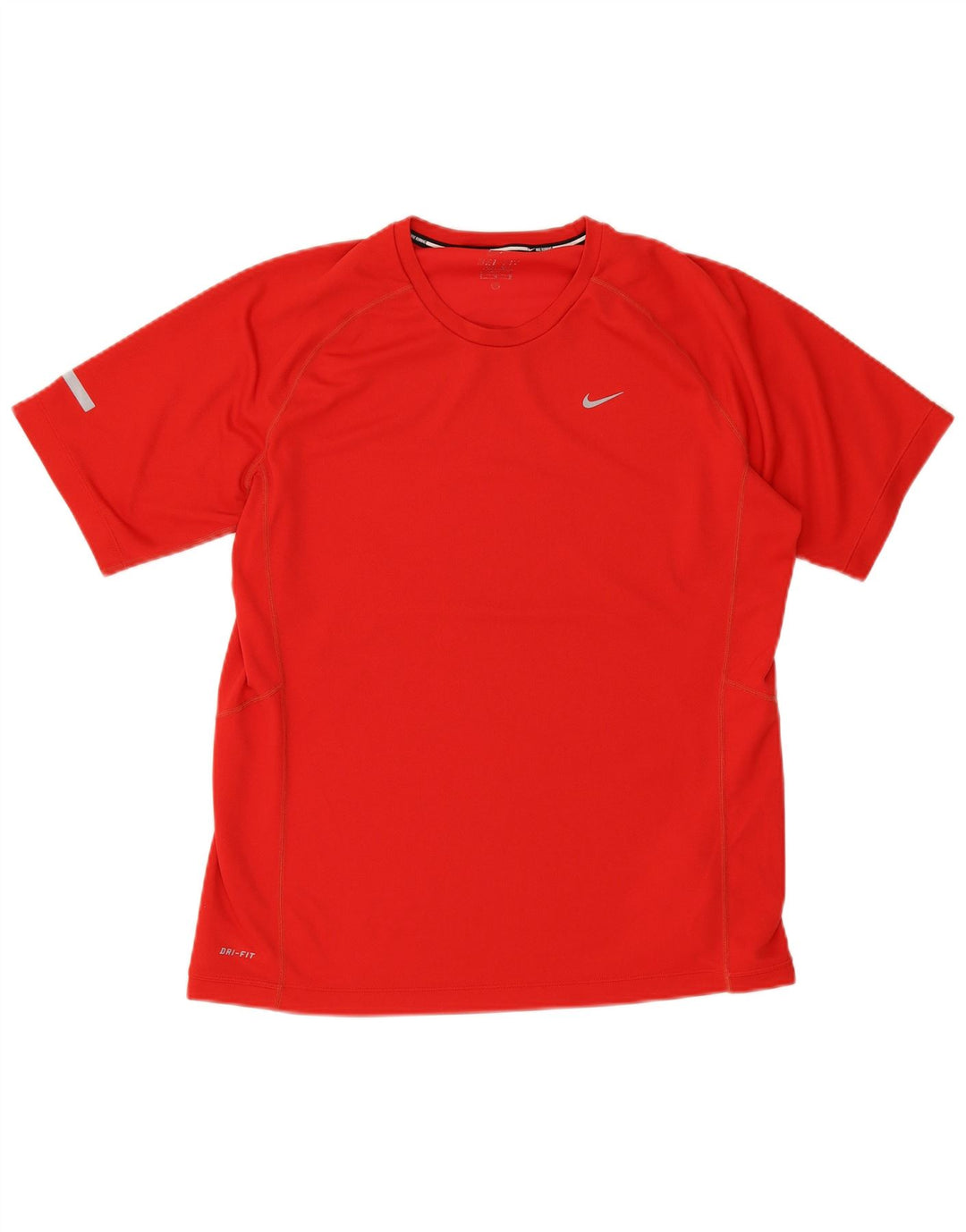 Nike Hommes Dri Fit T-Shirt Haut Large Rouge Polyester