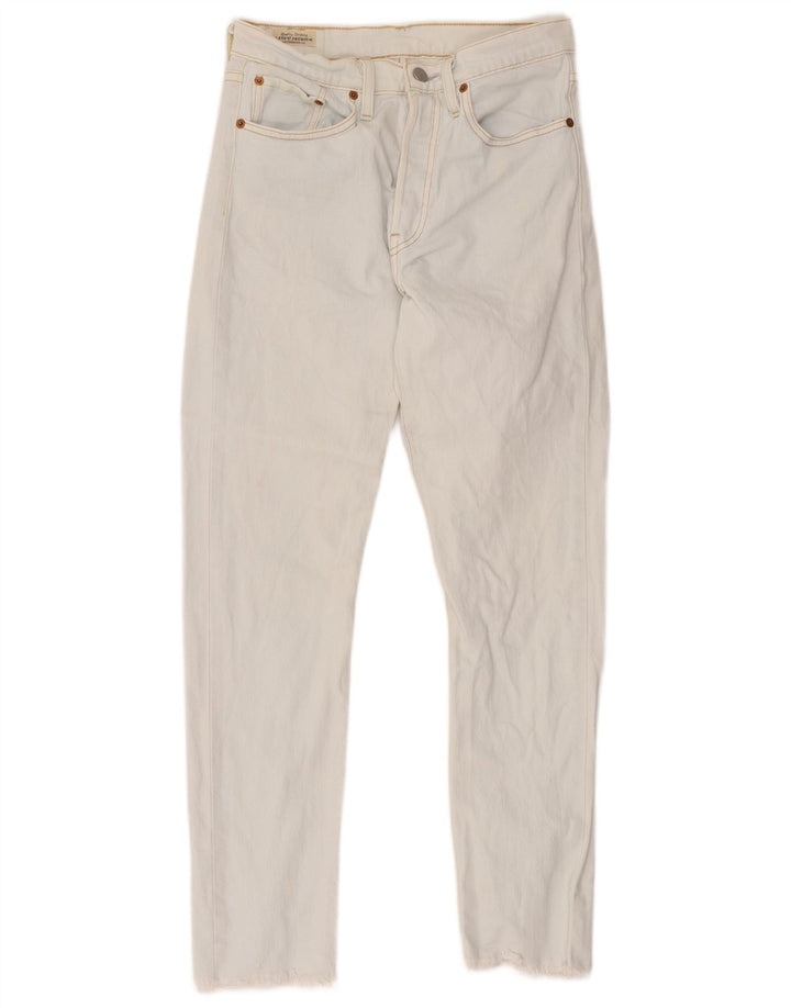 Levi's Jean Slim 501 Femme W27 L28 Blanc Coton