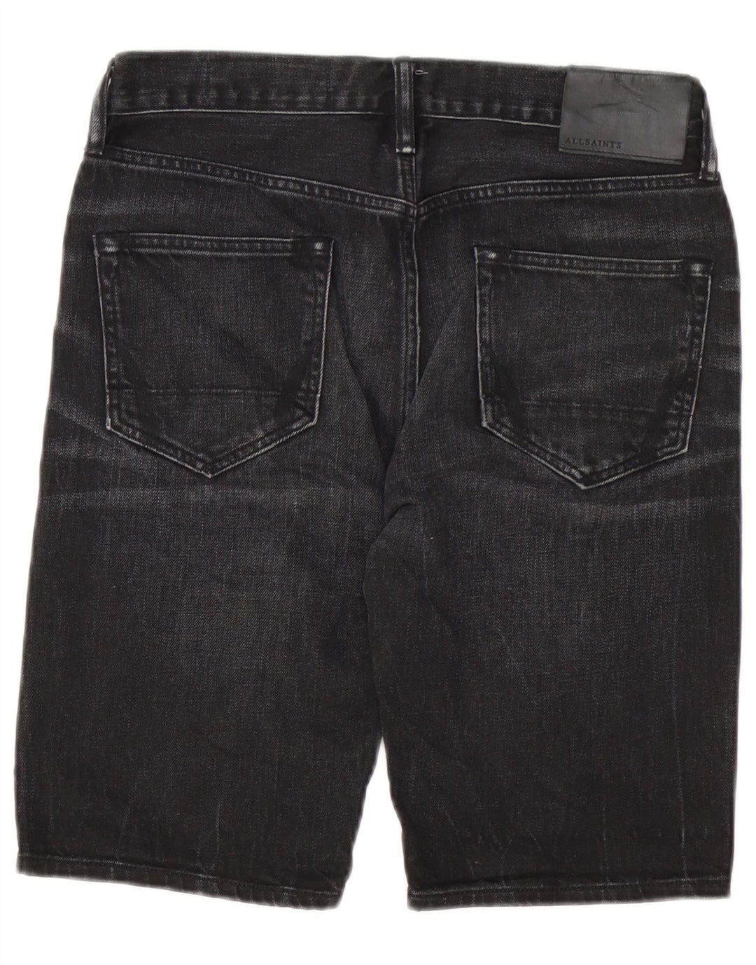 All Saints Short en Jean Switch Fit W28 Homme Coton Noir Moyen