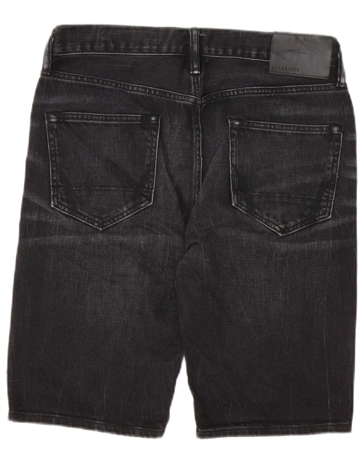 All Saints Short en Jean Switch Fit W28 Homme Coton Noir Moyen