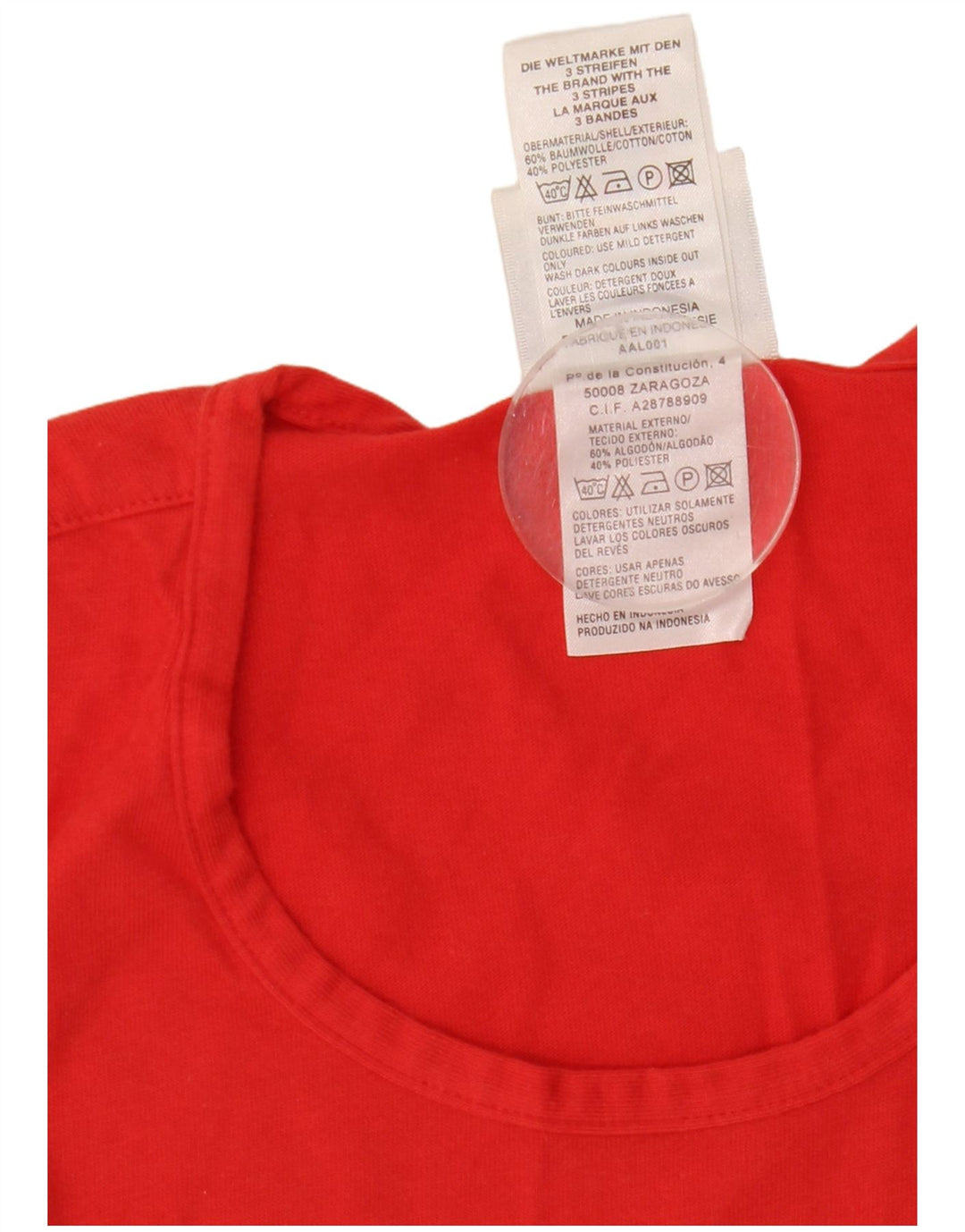Adidas Débardeur pour homme UK 36/38 Petit Rouge Coton